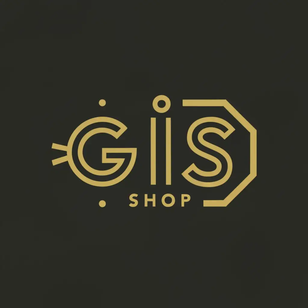 logo, WATCH SHOP, with the text "GIS", typography