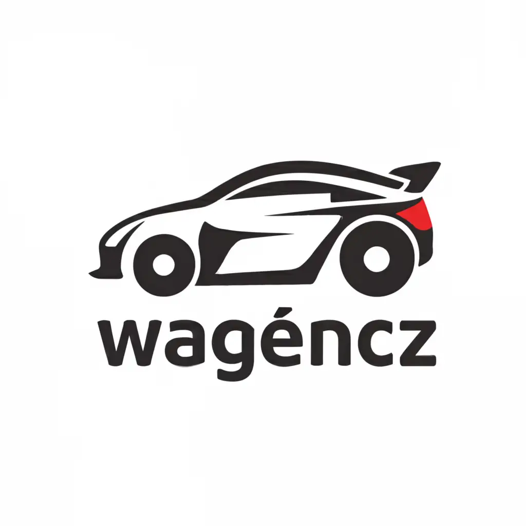 a logo design,with the text "WAGEN.CZ", main symbol:Sport car,Moderate,be used in Automotive industry,clear background