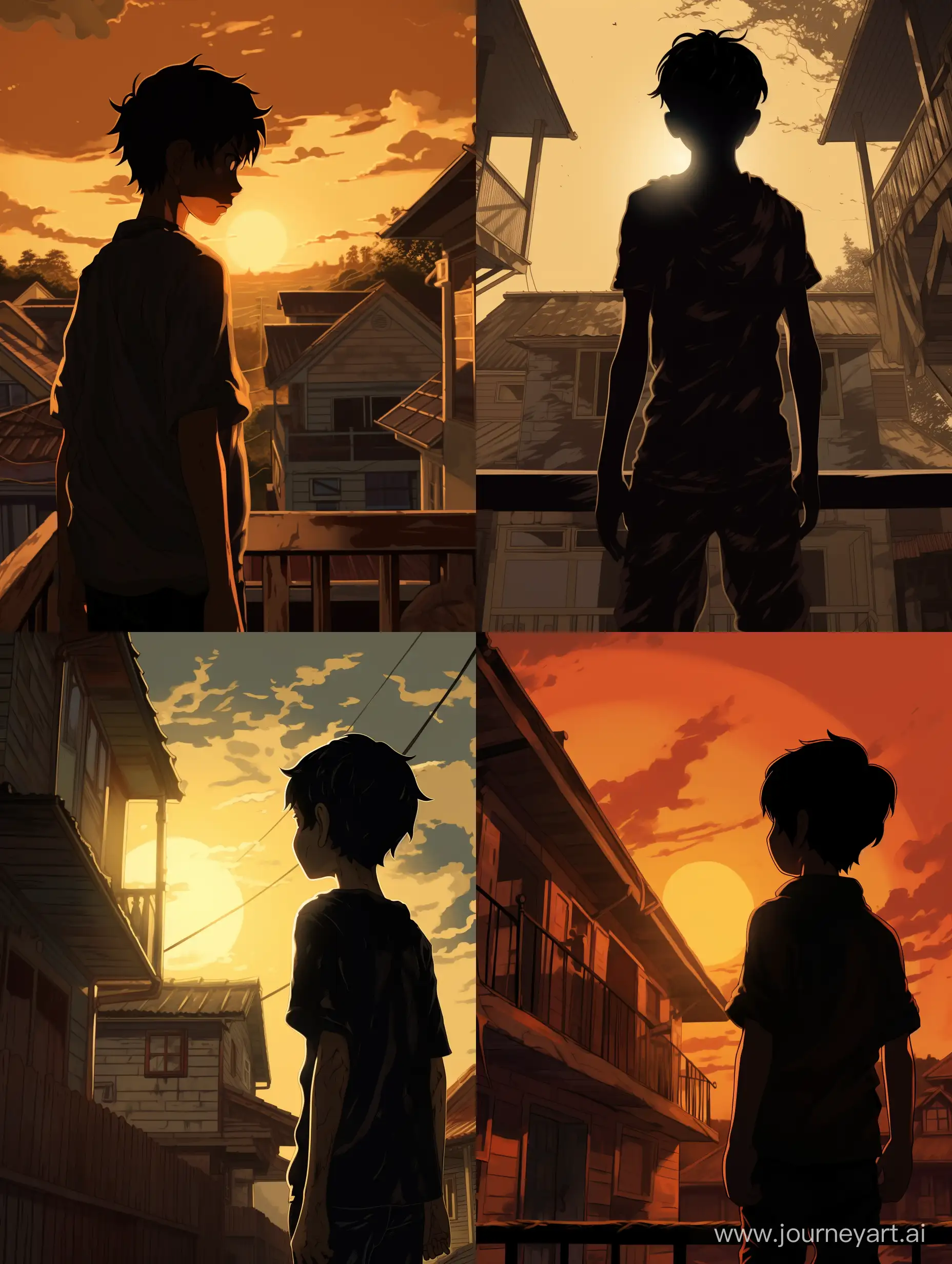 Mysterious-12YearOld-Boy-in-AnimeStyle-Shadows-at-House-Windows