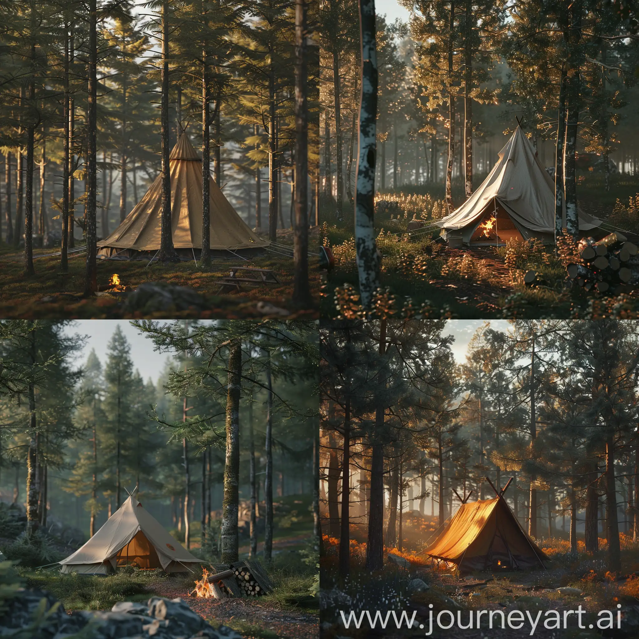 Forest-Tent-Camping-Adventure-in-North-Wales