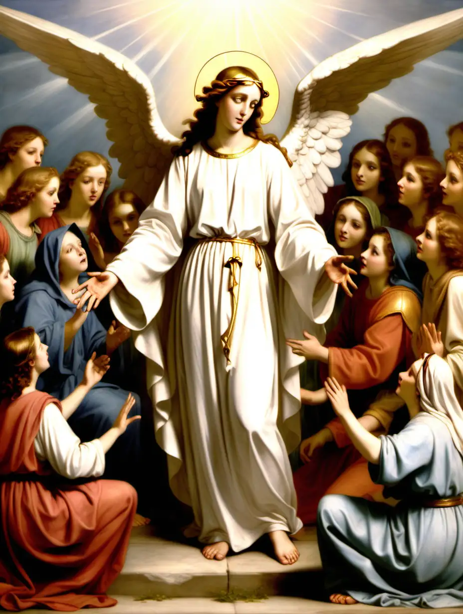 Comforting Angel Reassures Women Seeking Jesus