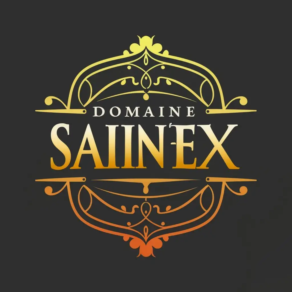 logo, LUXURIOUS, with the text "DOMAINE SAINT-EX", typography, be used in Education industry
