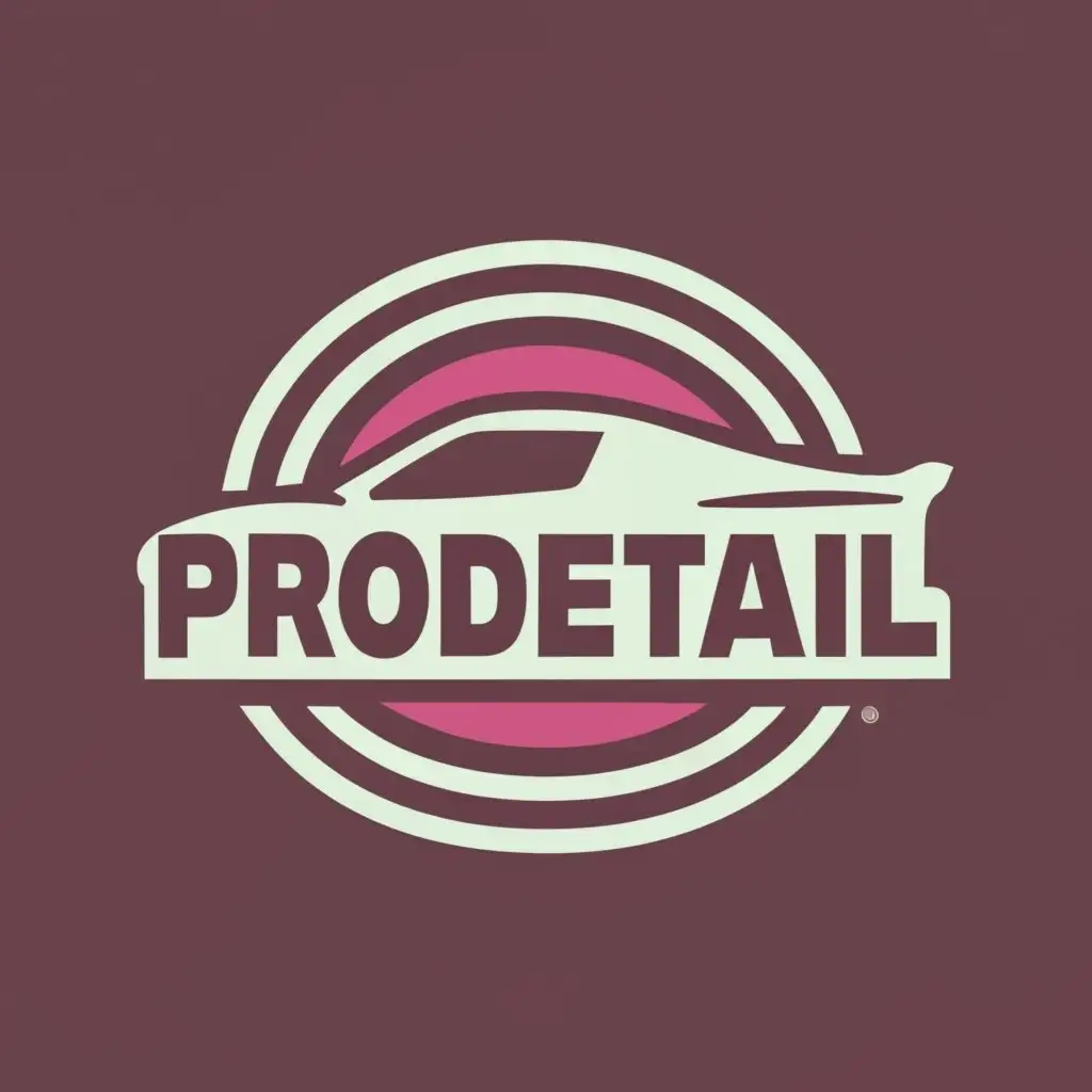 logo, cars, with the text "ProDetail", typography, be used in Automotive industry