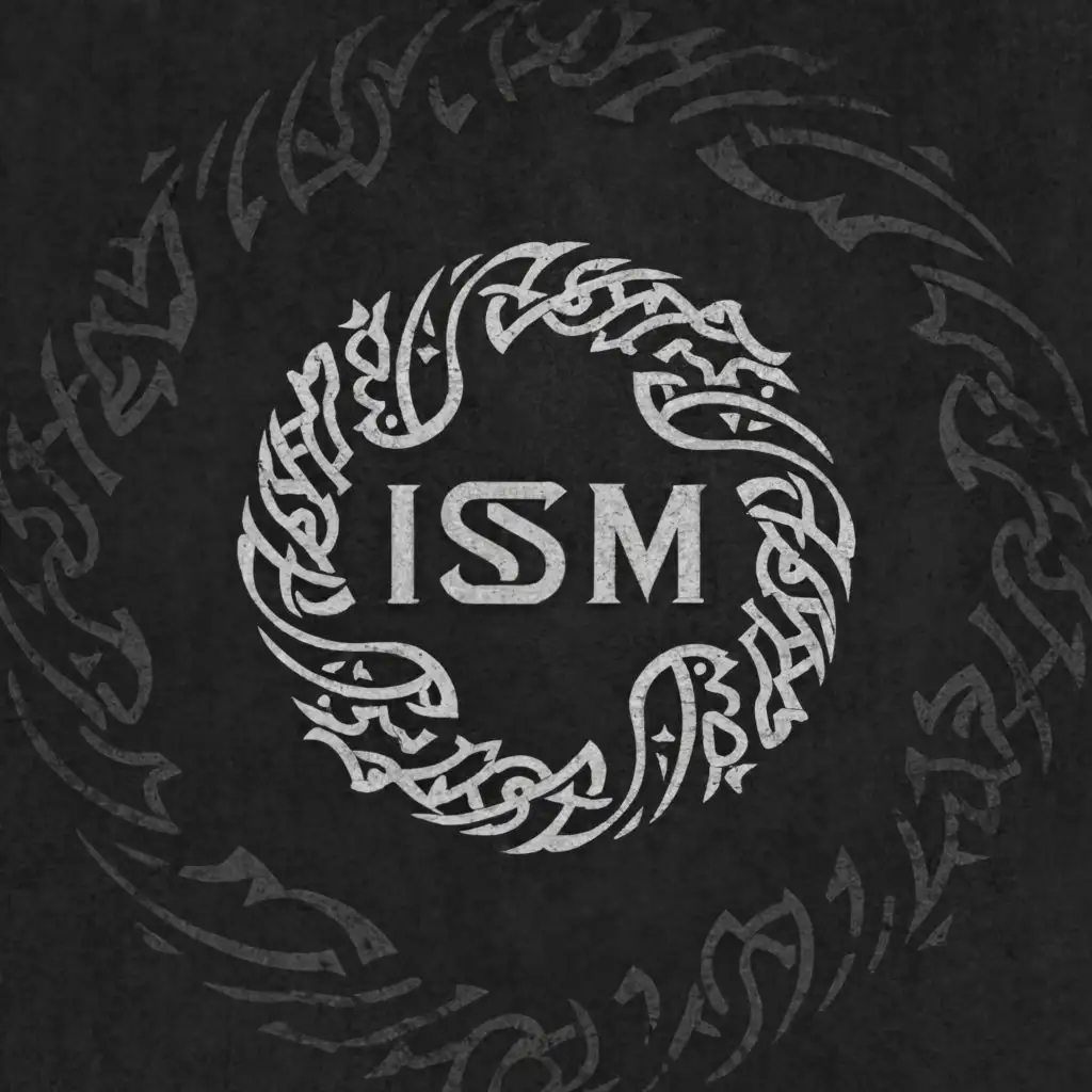 a logo design,with the text "Ism", main symbol:ouroboros,complex,be used in Restaurant industry,clear background