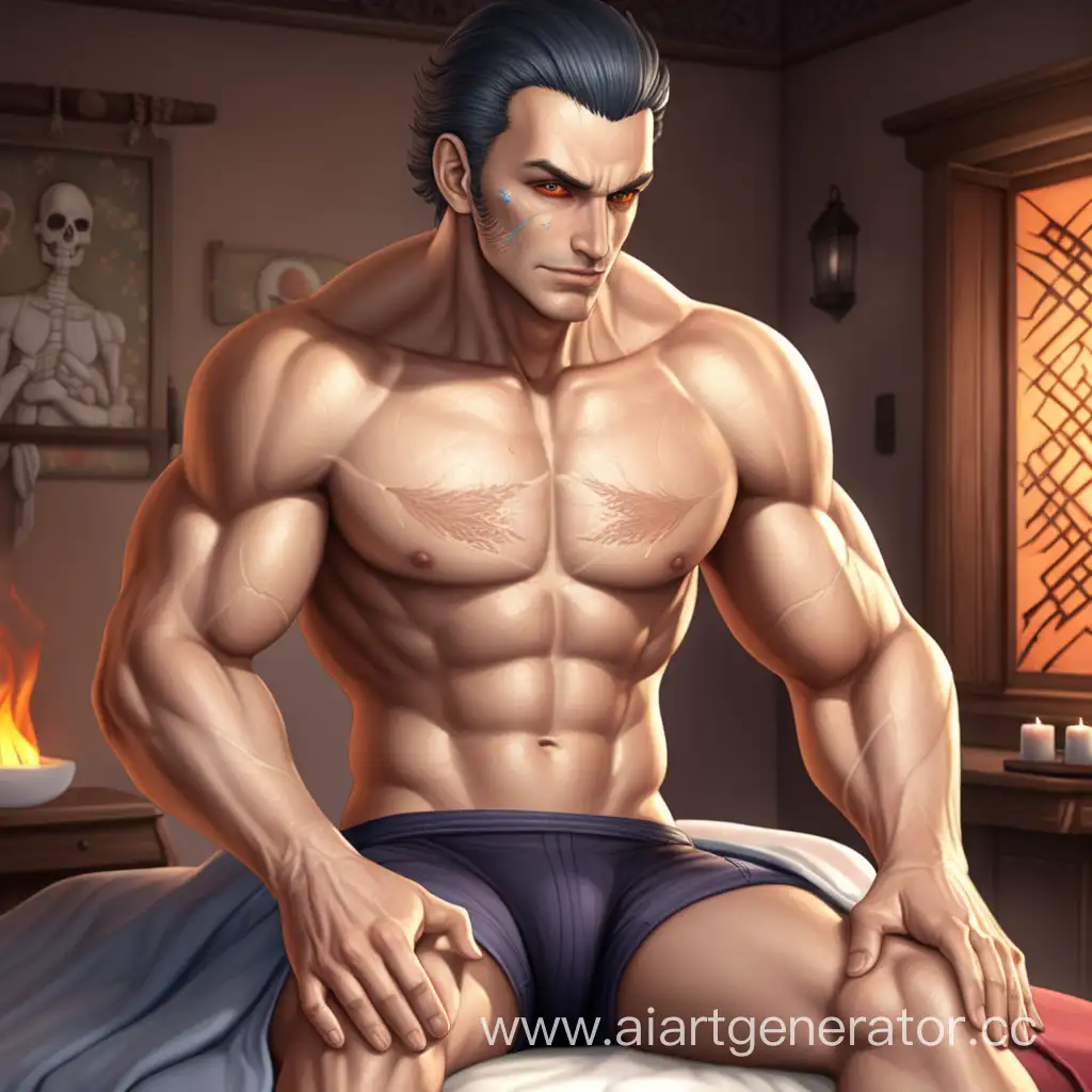 Powerful-Game-Hero-Confronts-Intense-Heat-as-a-Masseur