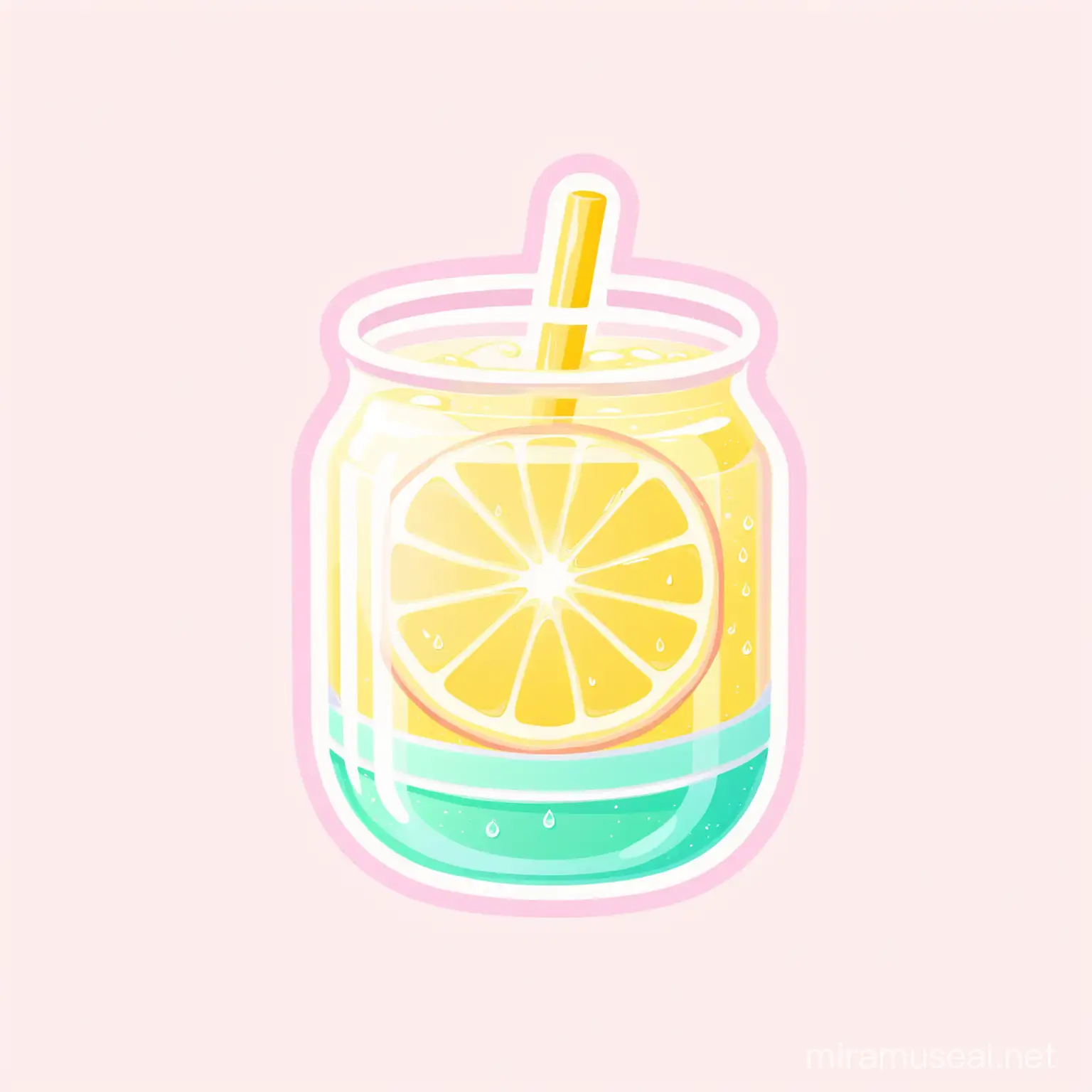 give me a line-art logo on a white background for a wellness app, using pastel lemonade colors only.   LMND underneath