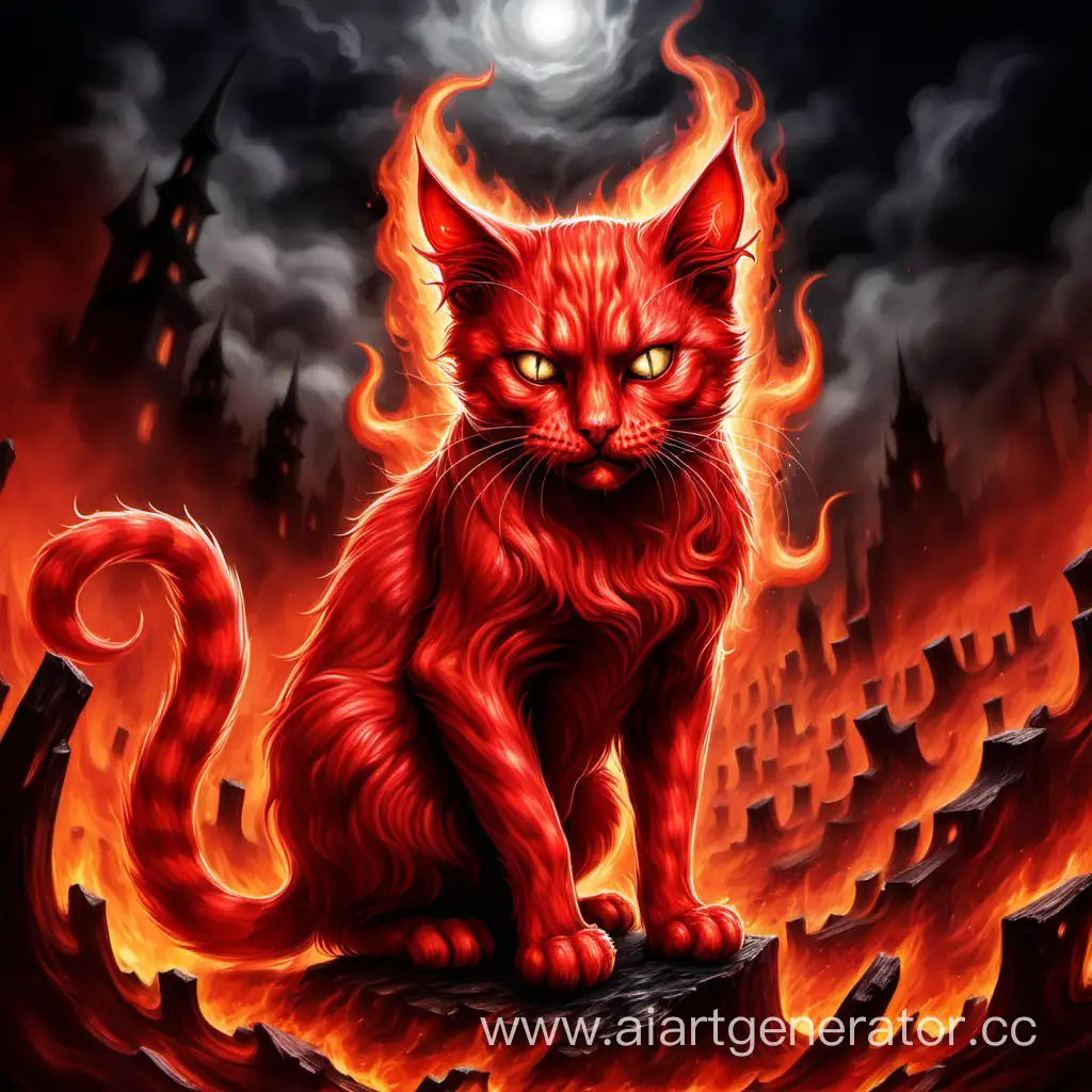 Fiery-Red-Cat-with-Mysterious-Aura