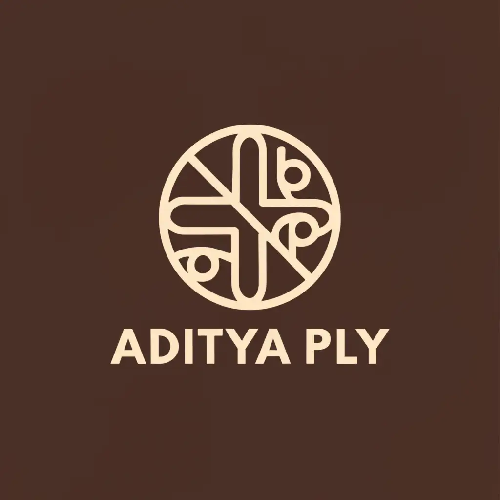 a logo design,with the text "ADITYA PLY", main symbol:SUN,Minimalistic,be used in Religious industry,clear background