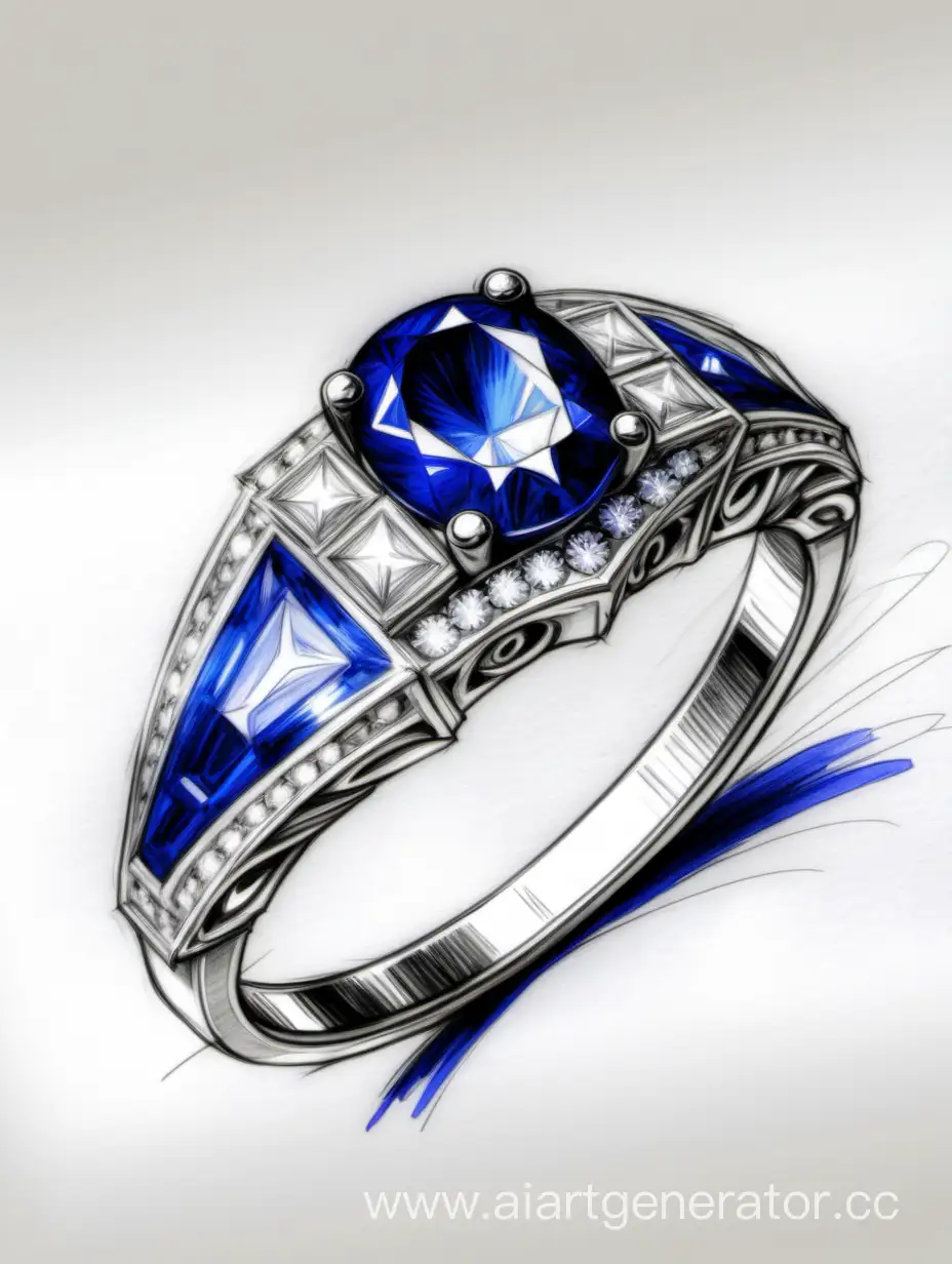 Exquisite-Ring-Sketch-with-Diamonds-and-Sapphires