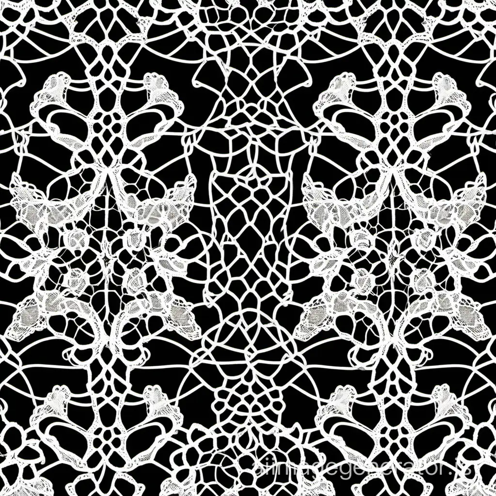 This Seamless Lace Pattern is Delicate and Pretty