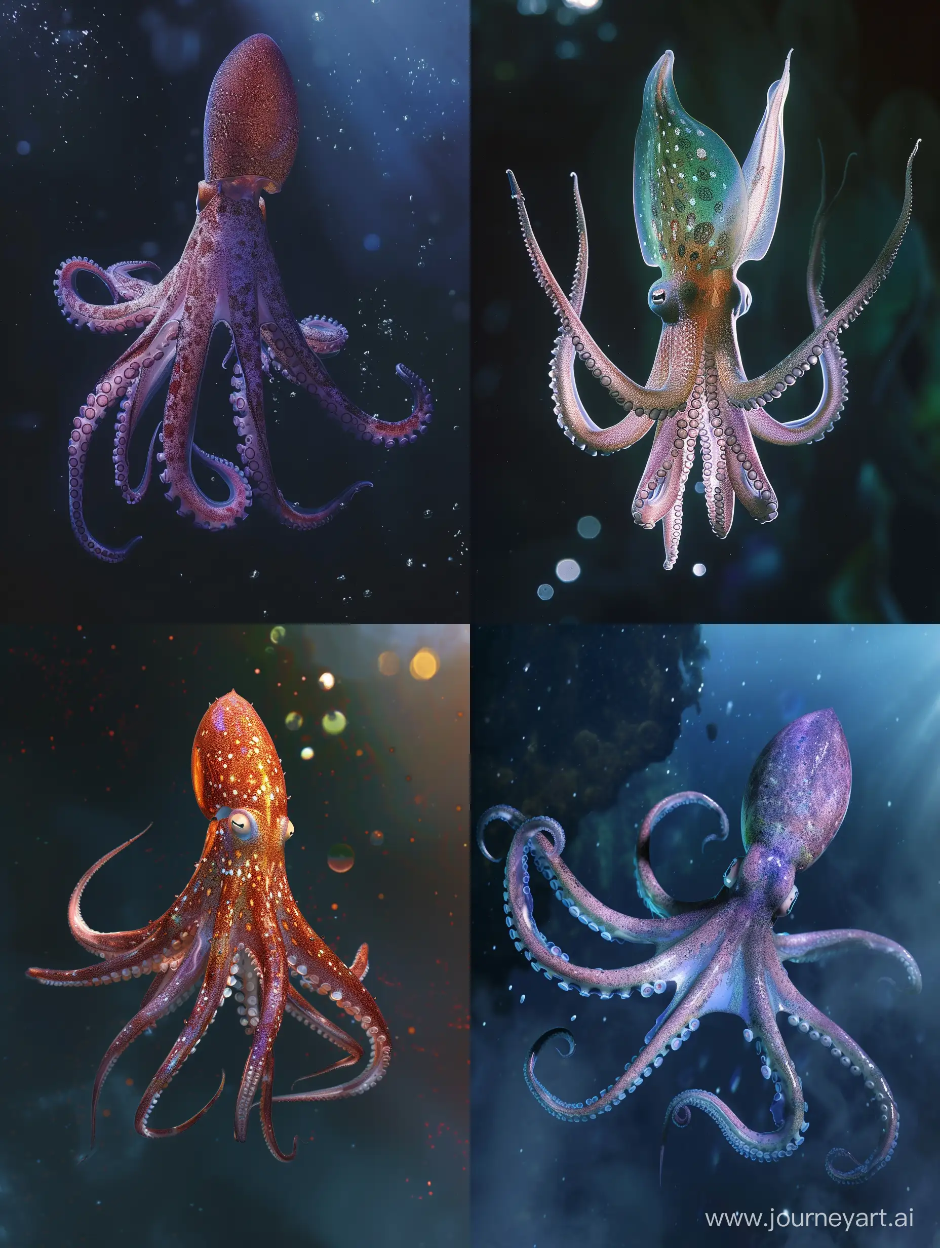 Majestic-DeepSea-Giant-Squid-in-Vivid-Oceanic-Hues