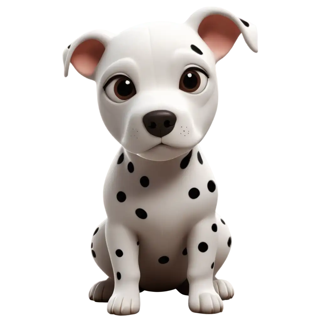 Cartoon-White-Female-Staffy-Dog-with-Black-Spots-HighQuality-PNG-Image-for-Versatile-Usage