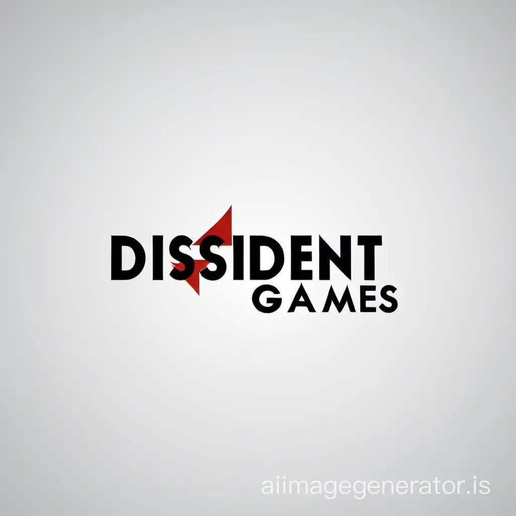 Dynamic Minimalist Logo Design for Dissident Games | AI Image Generator