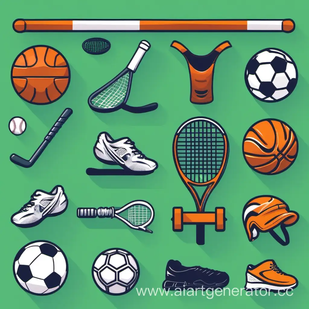 Diverse-Array-of-Sports-Equipment-for-Active-Lifestyles