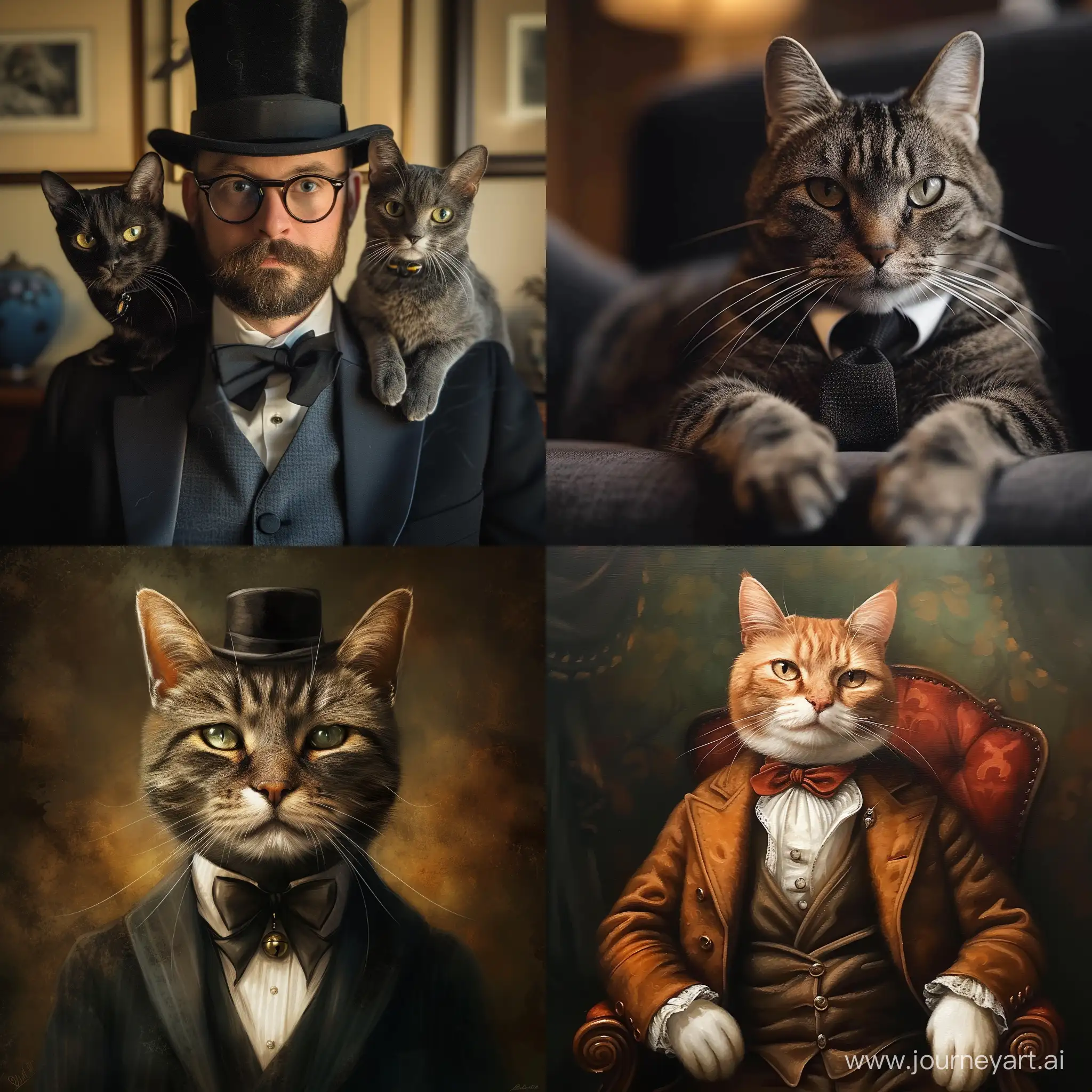 Take care of the cat gentleman