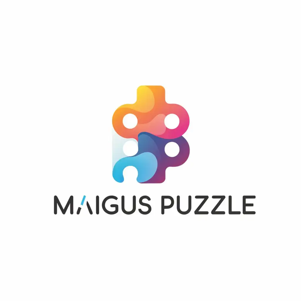 a logo design, with the text 'Magus Puzzle', main symbol:Puzzle, Moderate, be used in Religious industry, clear background