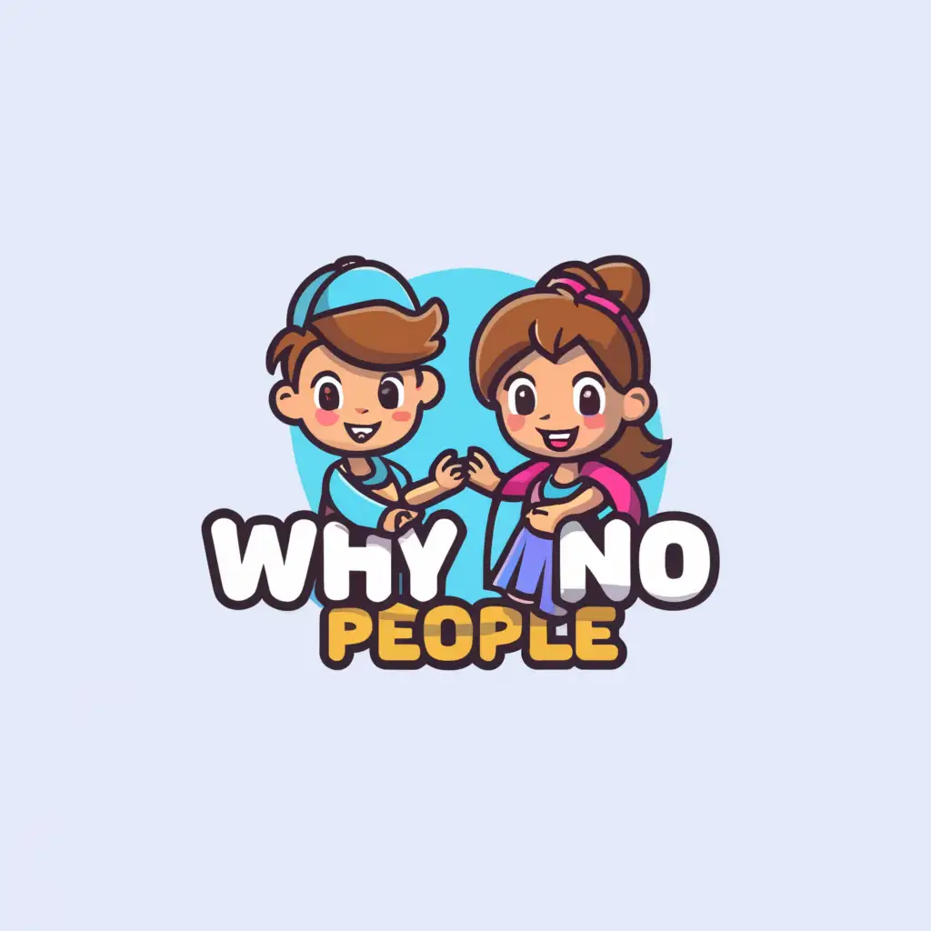 LOGO-Design-For-Whynopeople-Live-Video-Show-with-Boy-and-Girl-Symbol