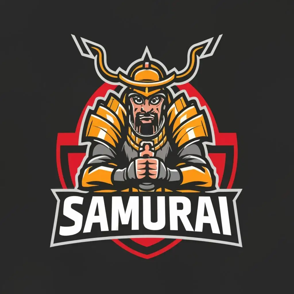 logo, A samurai warrior, with the text "Samurai", typography, be used in Sports Fitness industry
