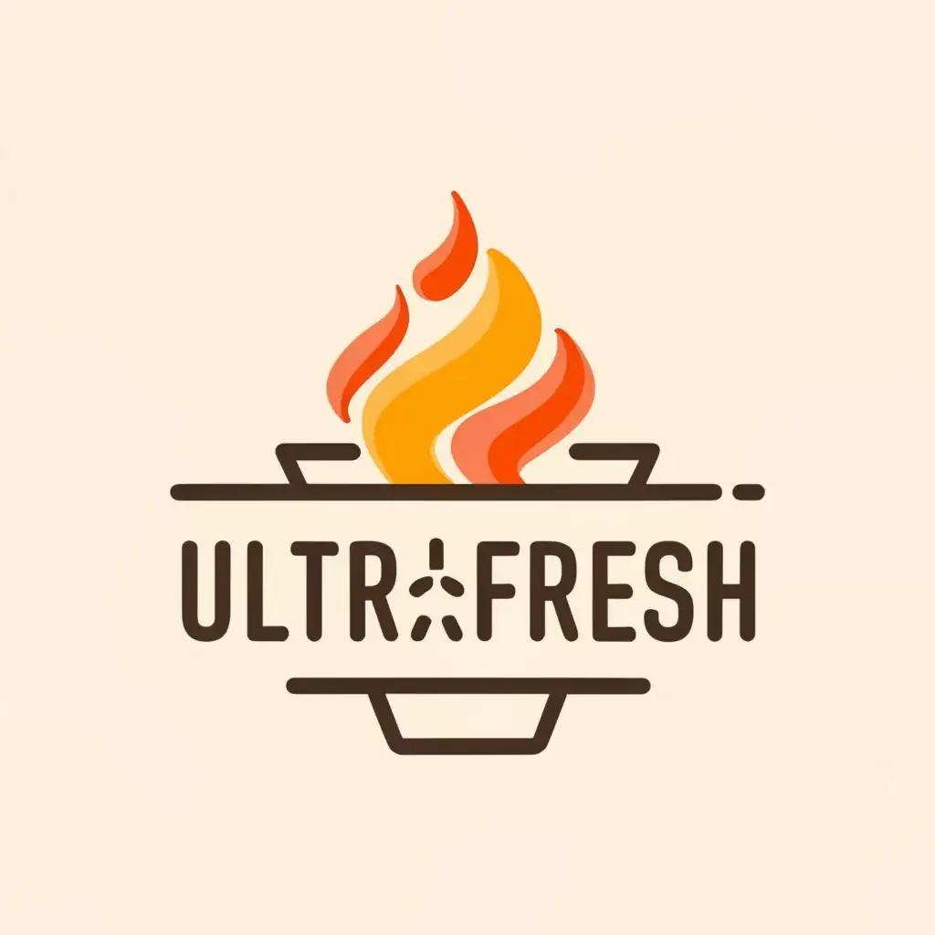 logo, hot dish, with the text "ULTRAFRESH", typography, be used in Restaurant industry