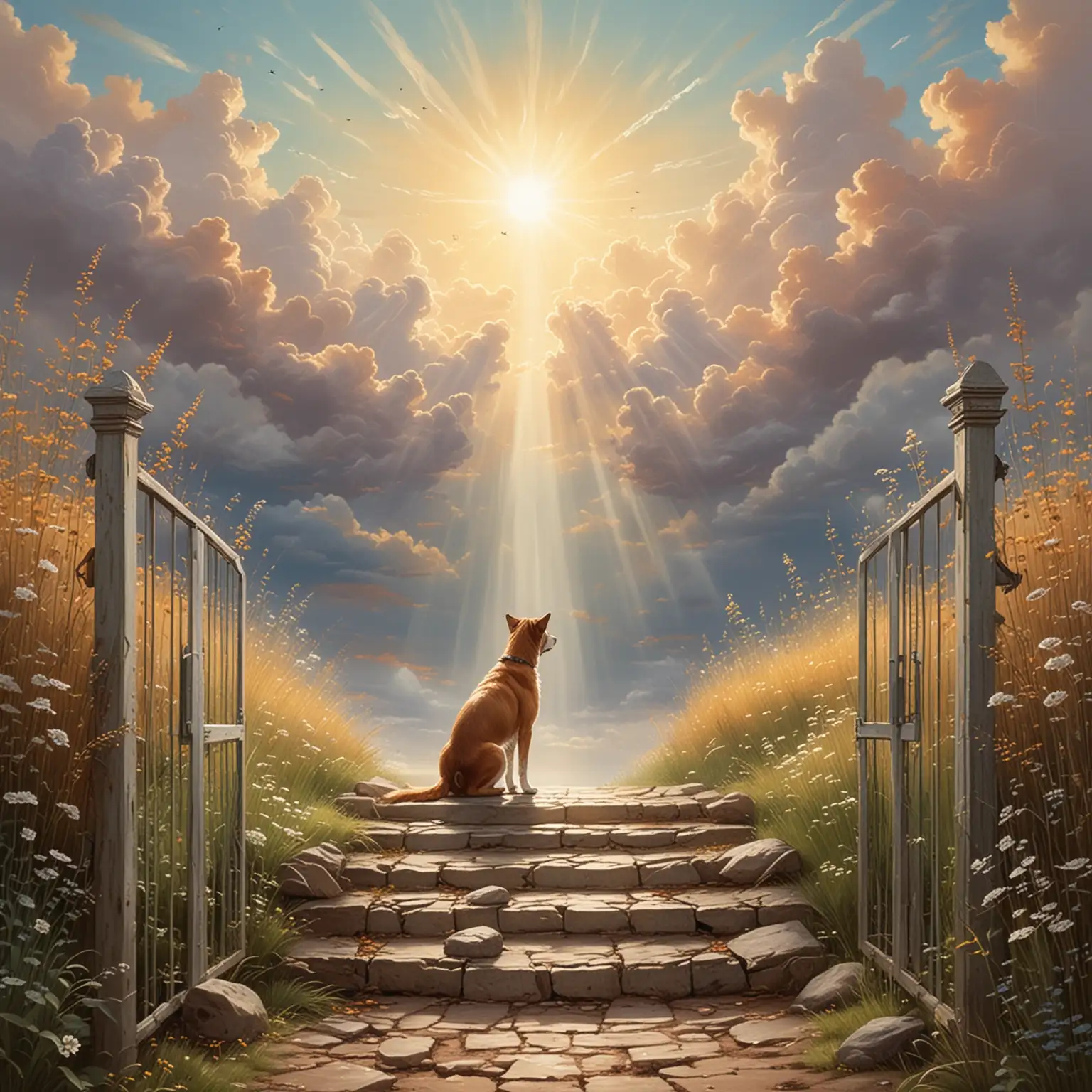 Heavenly-Transition-A-Lone-Dogs-Journey-Towards-the-Light