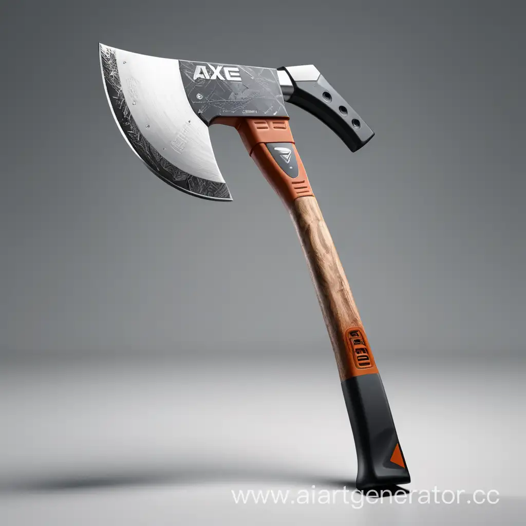 Futuristic-Axe-with-Innovative-Plastic-Handle