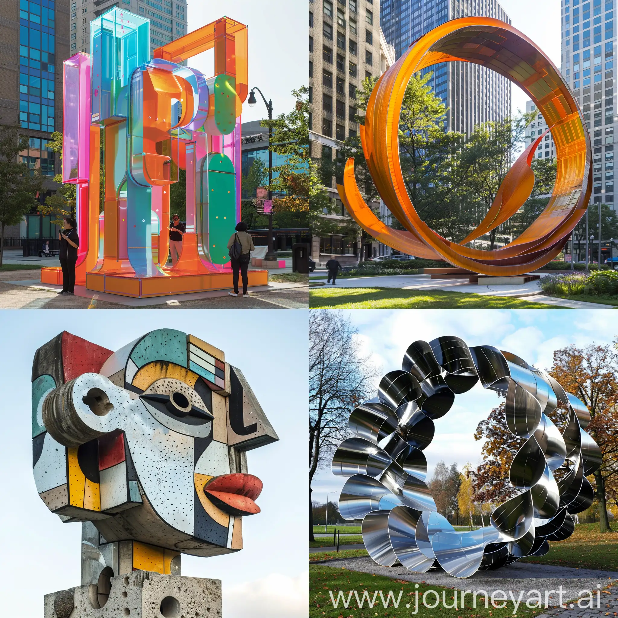 Escultura urbana que invite a la experimentación del arte y cultura