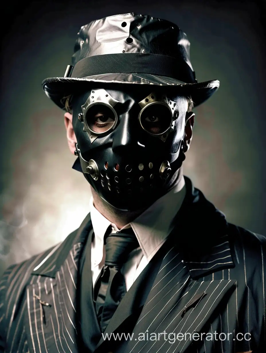 1930s-Gangster-with-Slipknotinspired-Mask