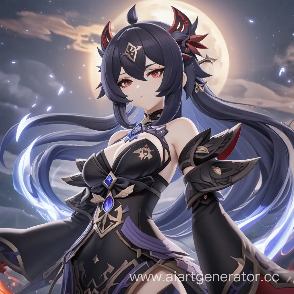 Genshin-Impact-Dark-Goddess-Anime-Woman