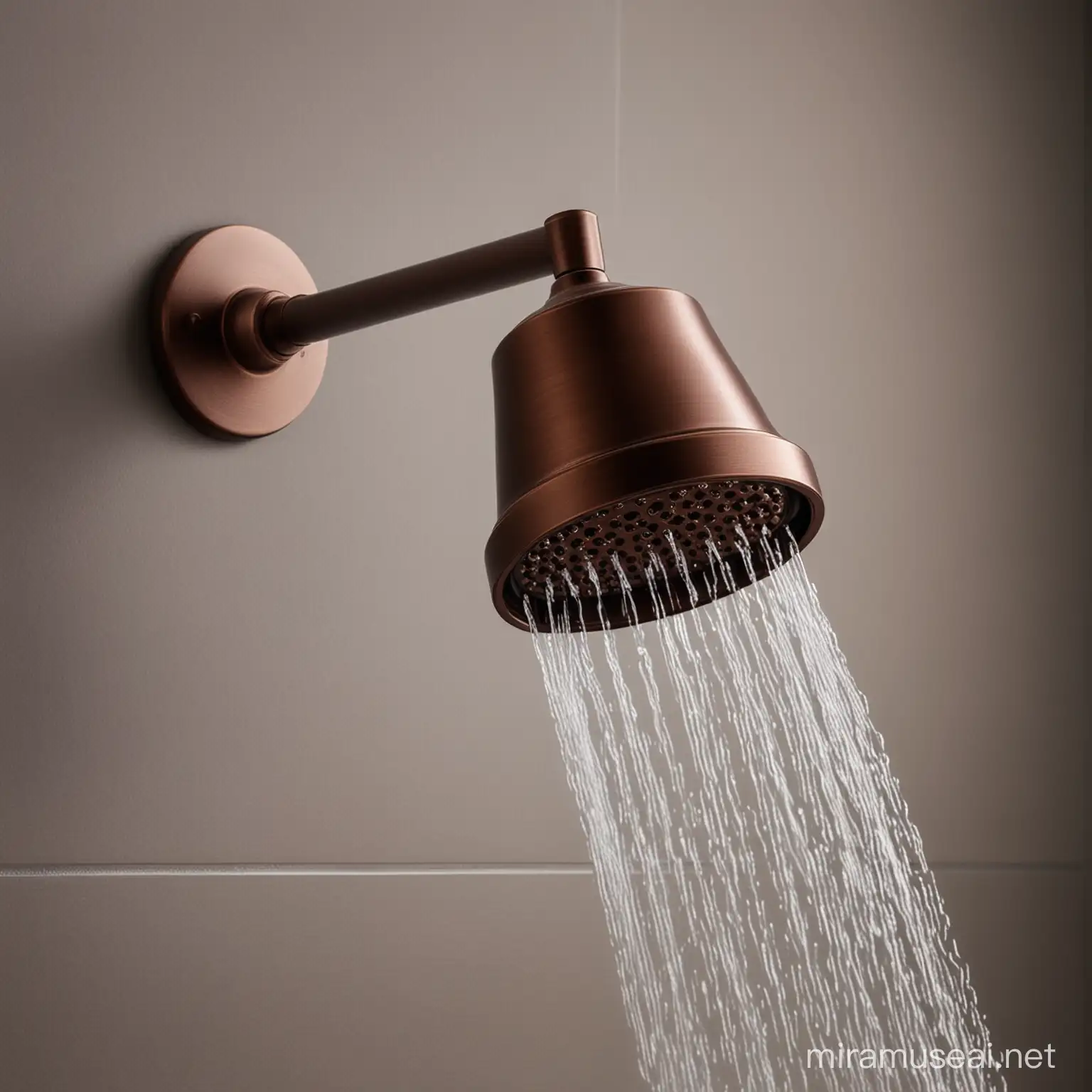 Shower head coated with dark copper coating