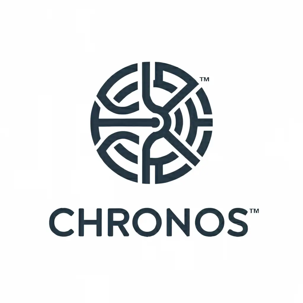a logo design,with the text "Chronos", main symbol:human,complex,be used in Finance industry,clear background
