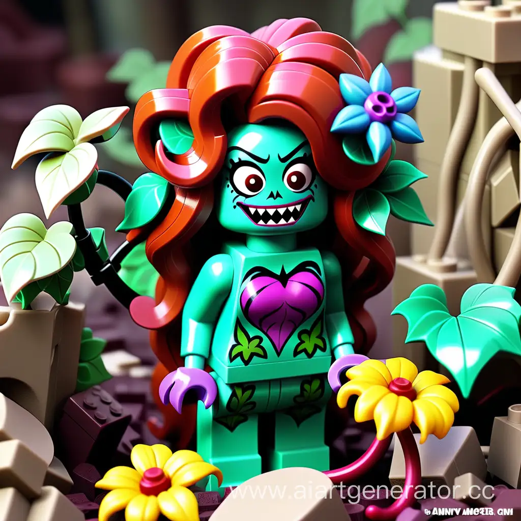 Lego poison ivy funny with flower monster
