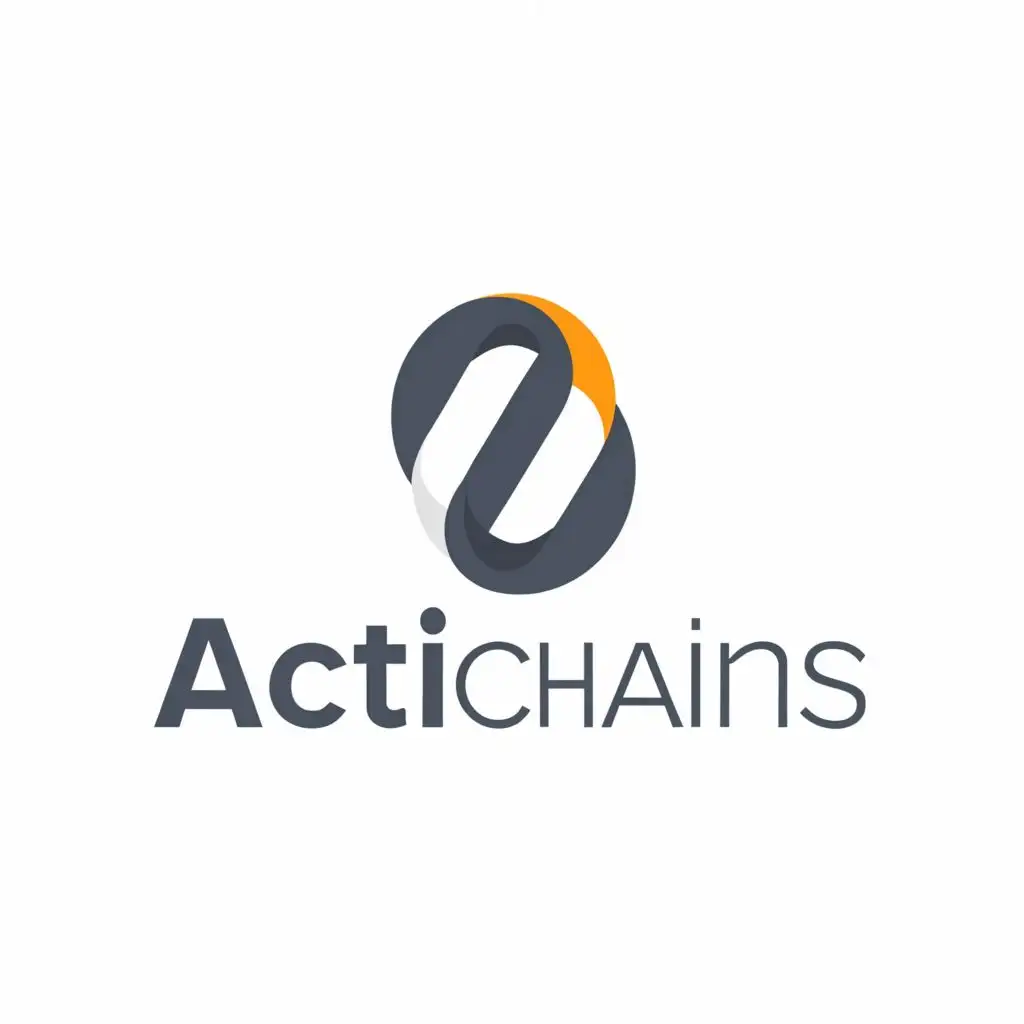 a logo design,with the text "Actichains", main symbol:Actichains,Moderate,be used in Technology industry,clear background