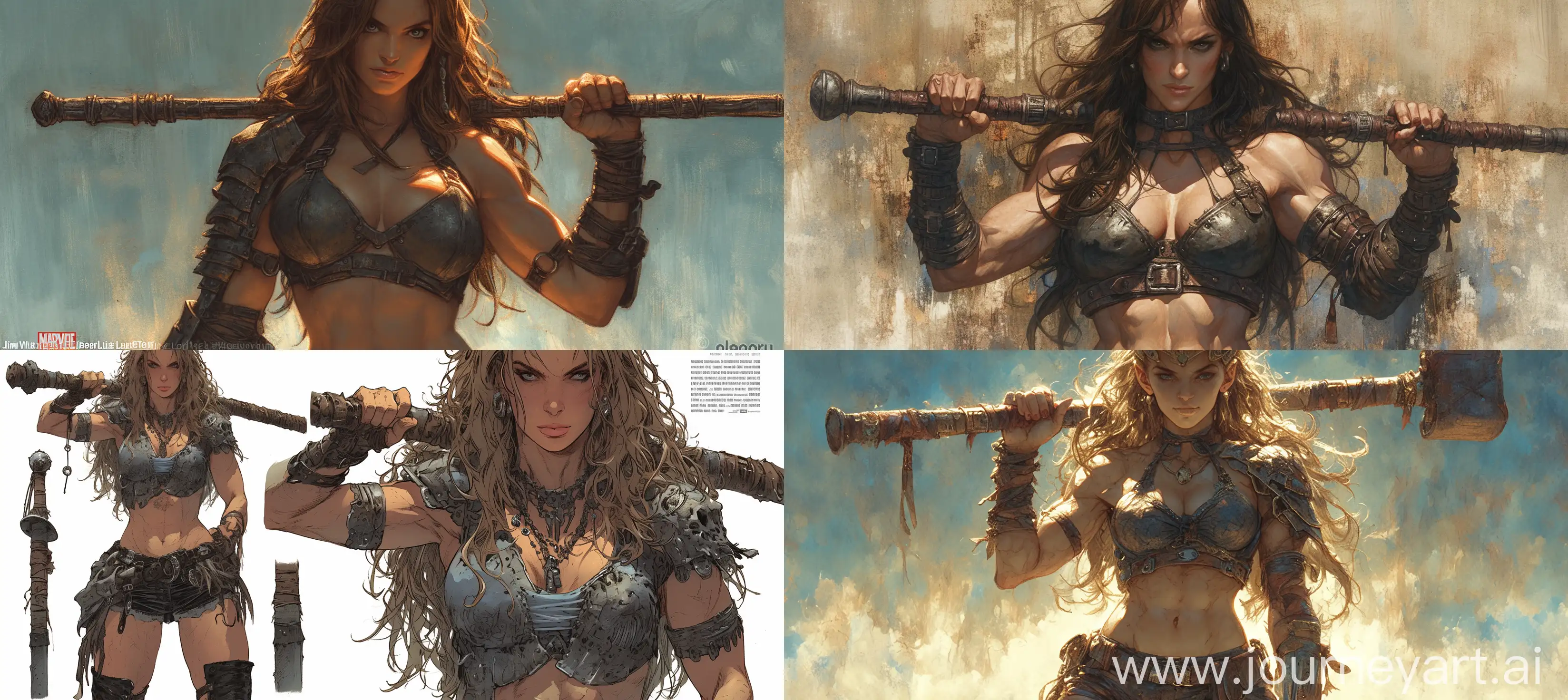 Exquisite-Warrior-Queen-Pirate-in-MetalClad-Costume