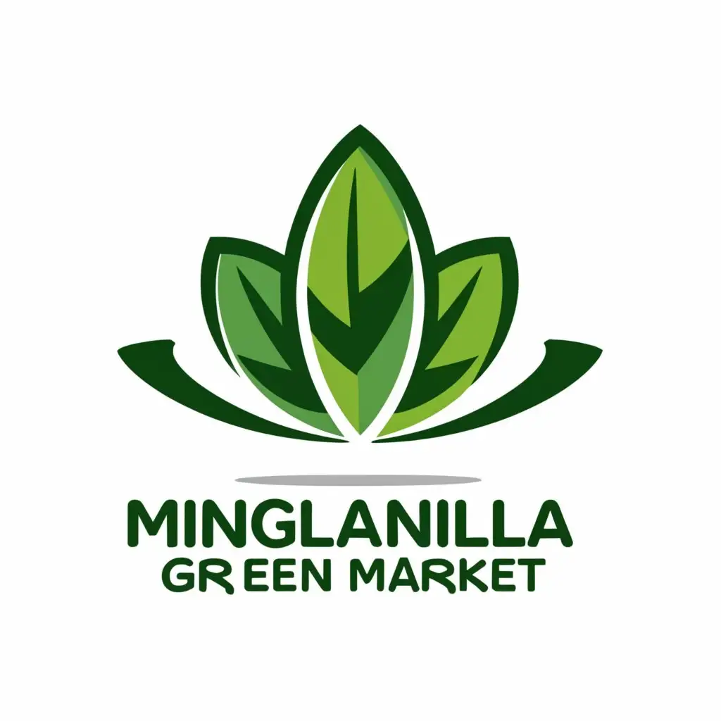 a logo design,with the text "Minglanilla Green Market", main symbol:any,Moderate,be used in Retail industry,clear background