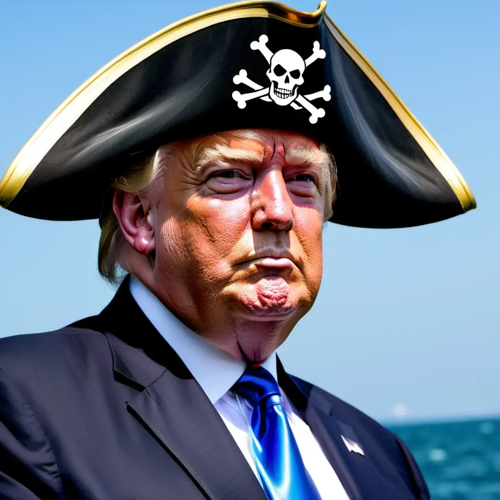 Trump in pirate hat