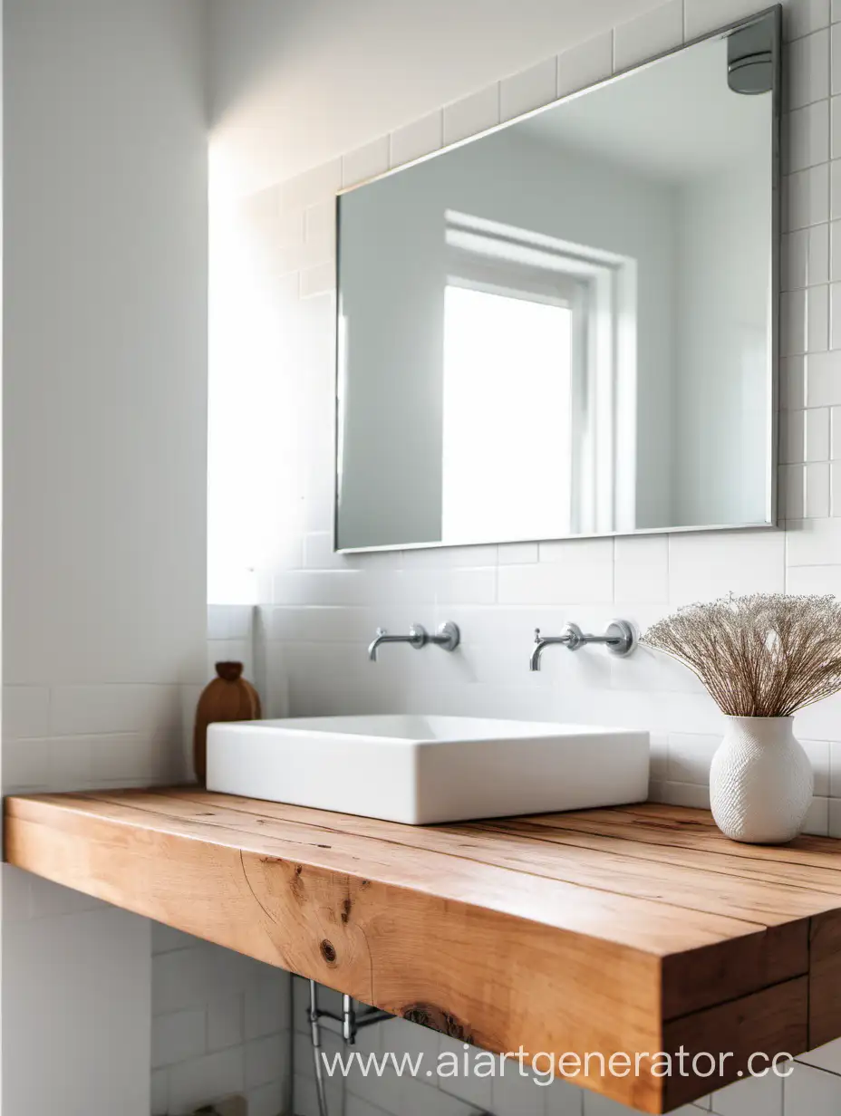 Bright-Bathroom-with-Wooden-Countertop