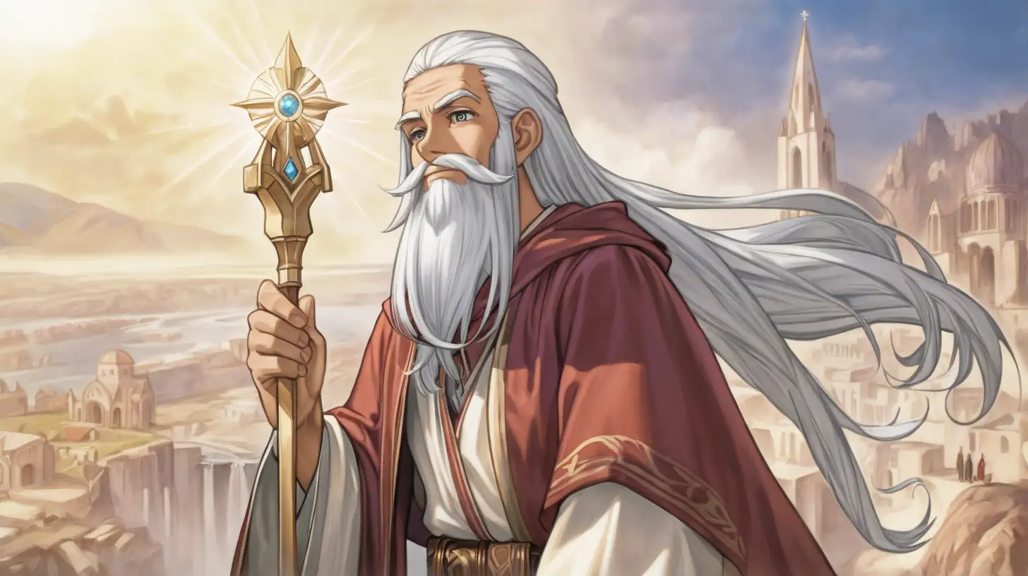 Prophet Micaiah Conveying Divine Message with Authority