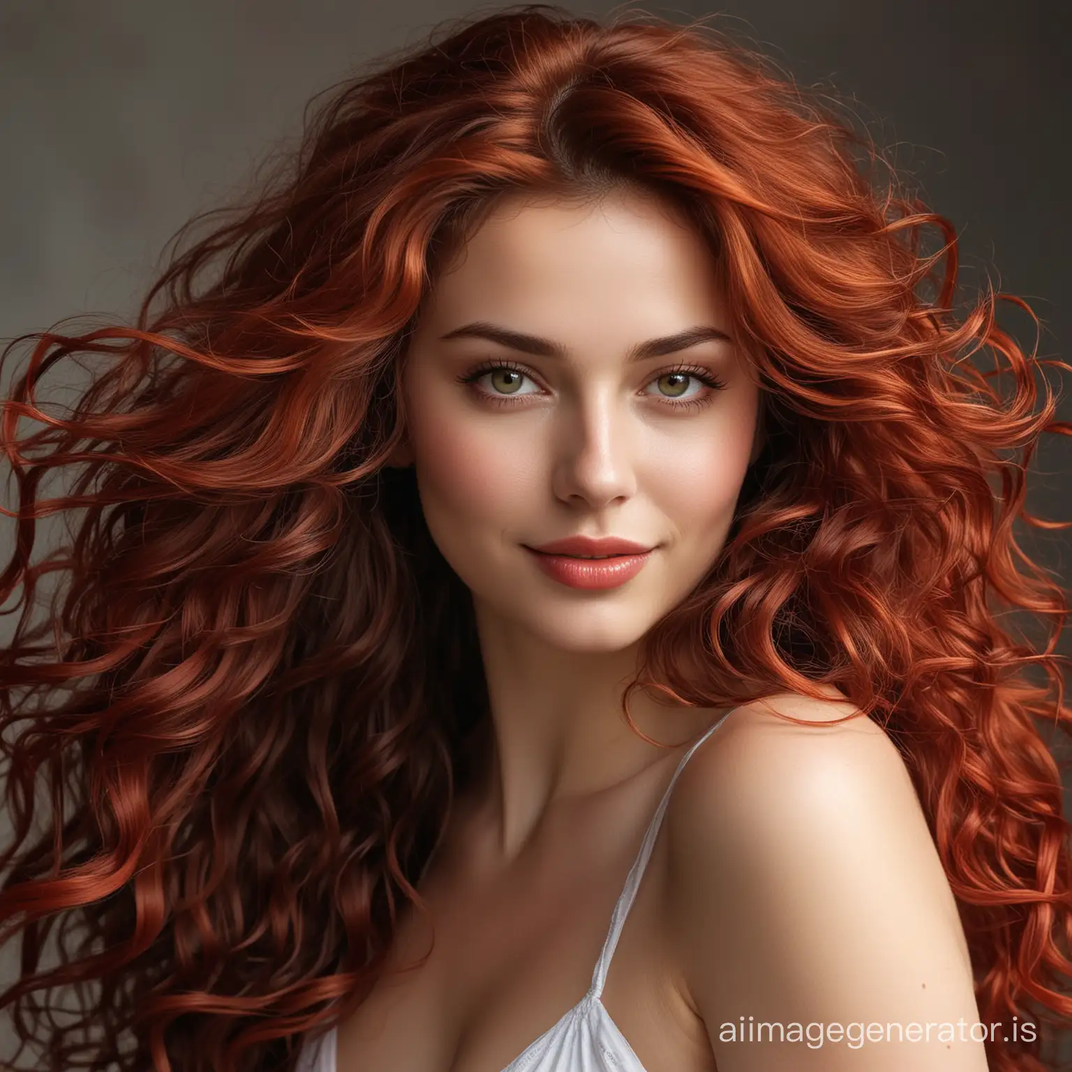 Radiant-Woman-with-Fiery-Red-Hair-and-Captivating-Smile