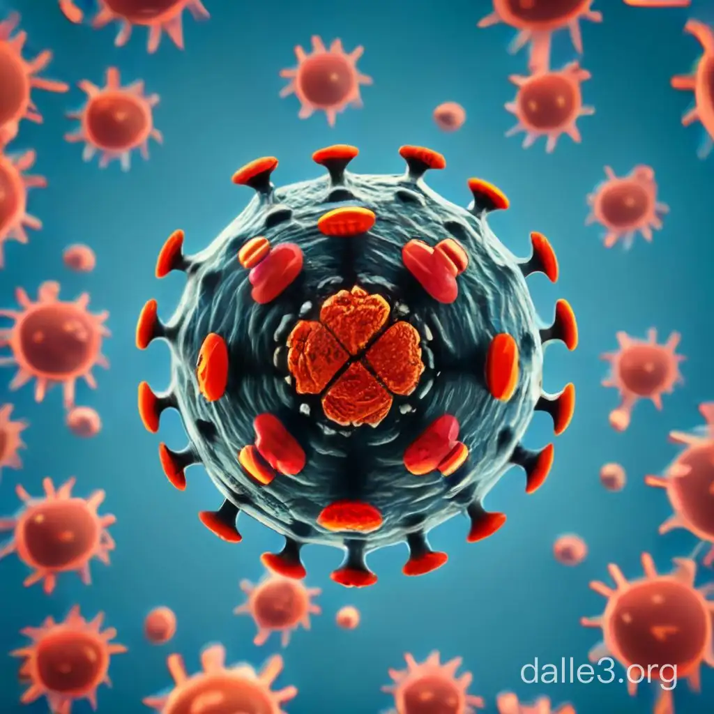 3D image of HIV