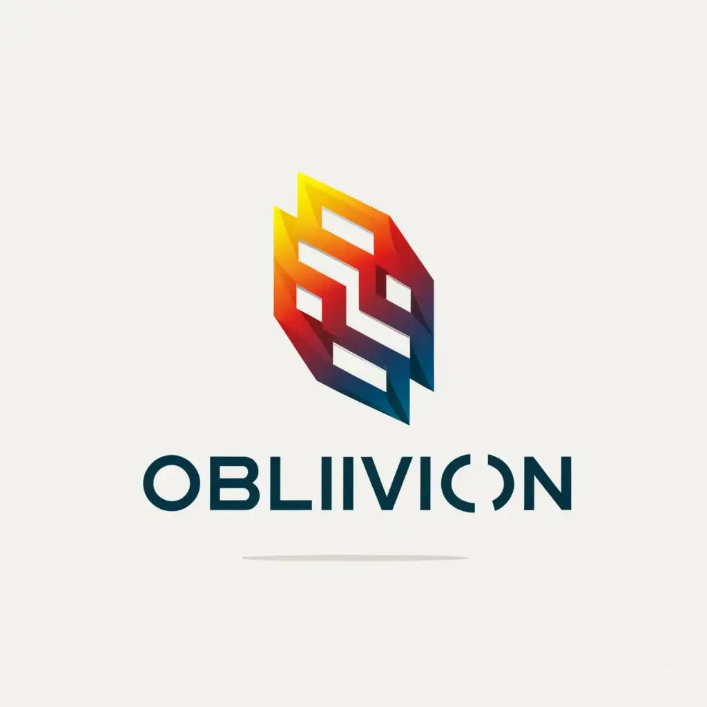 a logo design,with the text "Oblivion", main symbol:OBV,Minimalistic,be used in Technology industry,clear background
