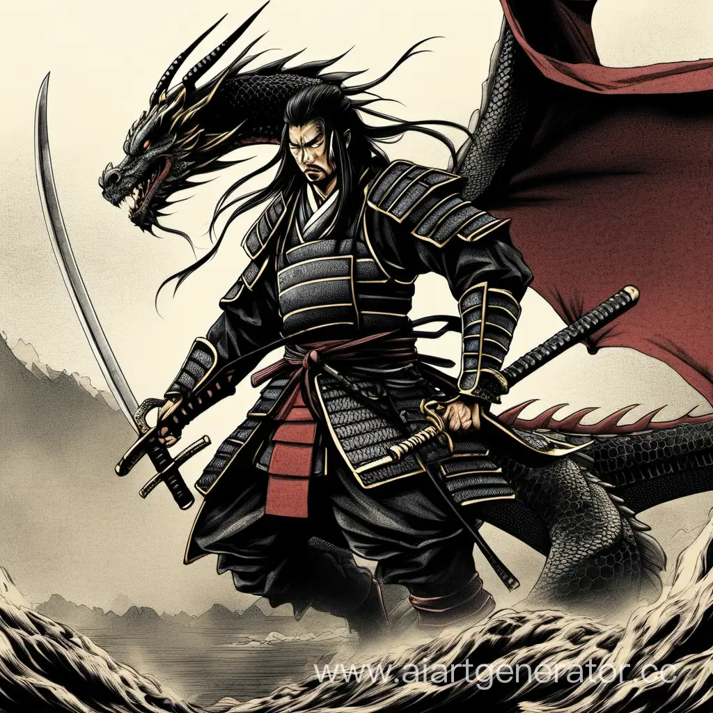 Courageous-Dragon-Slayer-Samurai-in-Epic-Battle