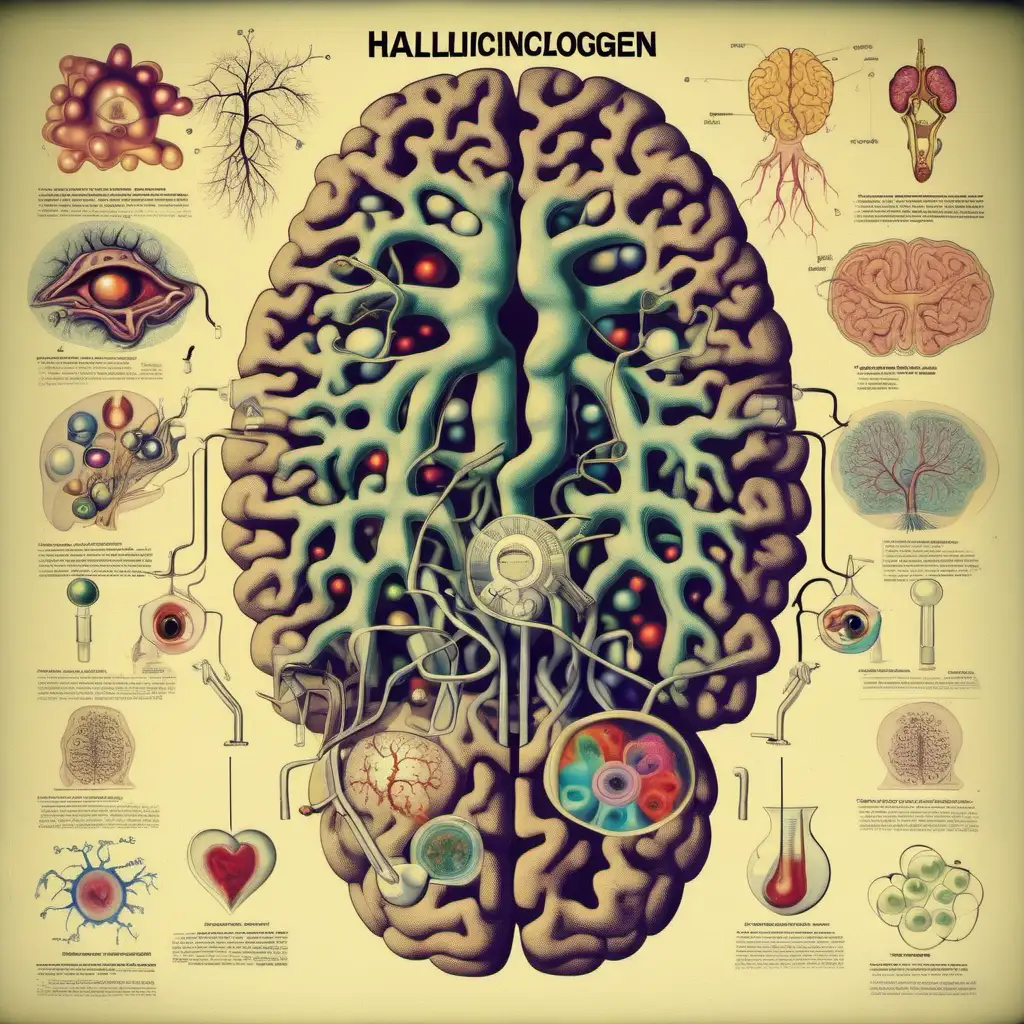 hallucinogen, hallucinationer, brain, chemical, chemistry, anathomy, eyes, ears, lungs, heart