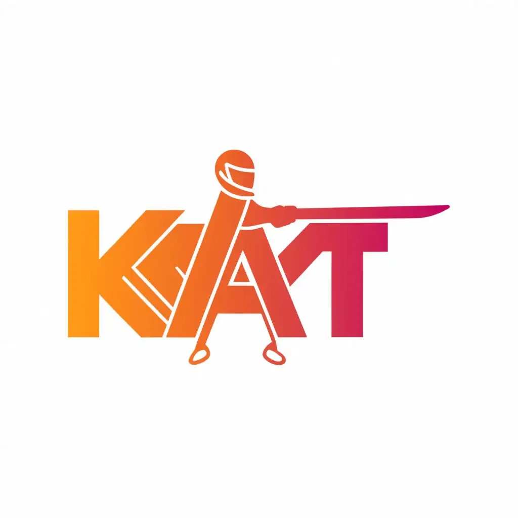 a logo design,with the text "KaT", main symbol:CRICKET,Moderate,be used in Sports Fitness industry,clear background