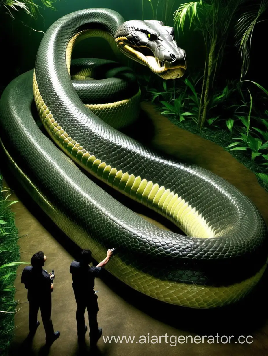 Massive-Titanoboa-Enormous-Prehistoric-Snake-Coiled-in-Jungle