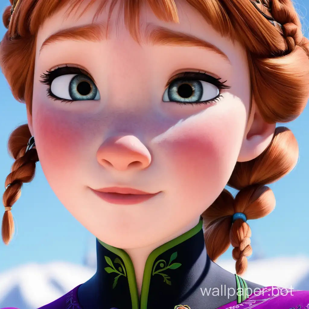 Princess Anna. 
Close up, looking in her nostrils.
