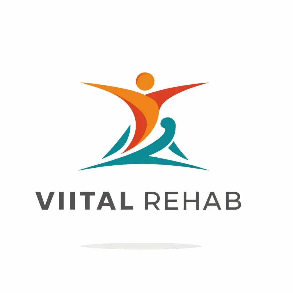 a logo design,with the text "Vital Rehab", main symbol:human,Moderate,clear background