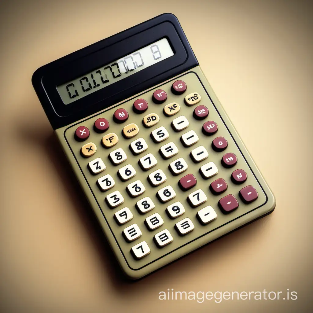 calculadora infantil en un estilo historico