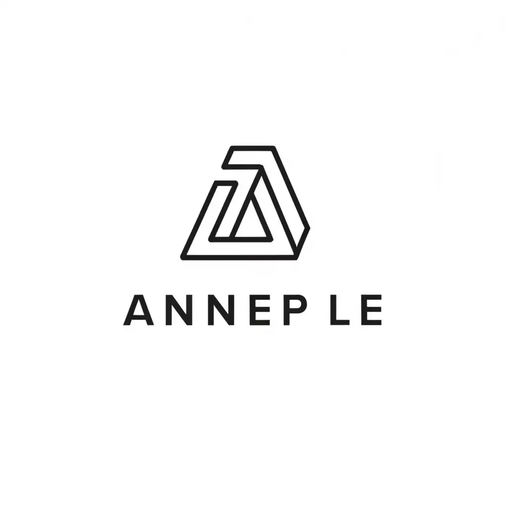 a logo design,with the text "Anneple", main symbol:AN modern simple letter design,Moderate,be used in Sports Fitness industry,clear background