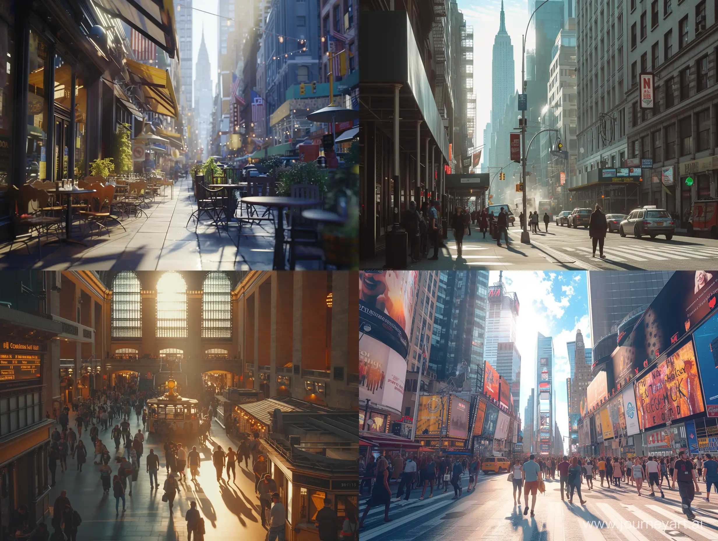 Vibrant-Procedural-New-York-City-Street-Scene-in-4K-Natural-Lighting