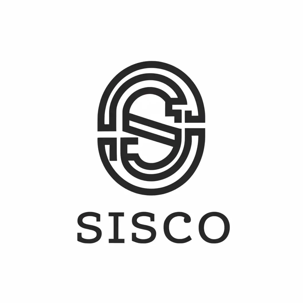 a logo design,with the text "SISCO", main symbol:S,Minimalistic,be used in Construction industry,clear background